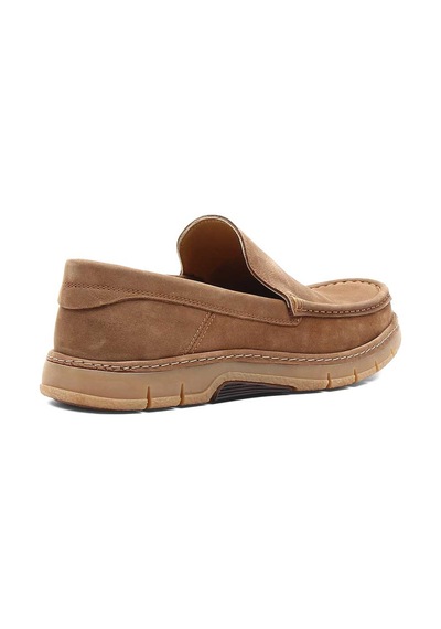 Erkek Taba Nubuk Deri Loafer