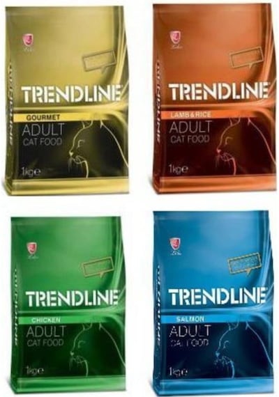 Trendline Kuzu Etli Yetiskin Kedi Maması 4 x 1 KG