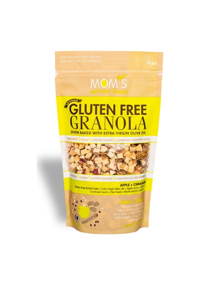 2 Adet Mom's Glutensiz Elmalı Tarçınlı Granola 300 G