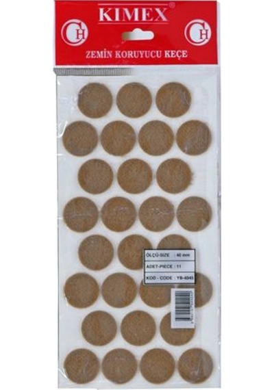 Canex Zemin Koruyucu Yapışkan Keçe 40 Mm Yuvarlak