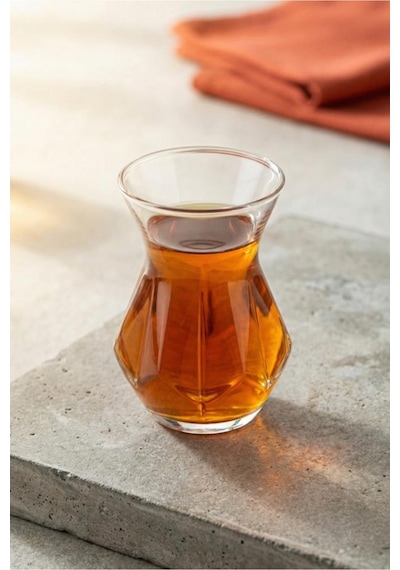 Lav Alya Cam Çay Bardağı 6 Kişilik 165 Ml Şeffaf