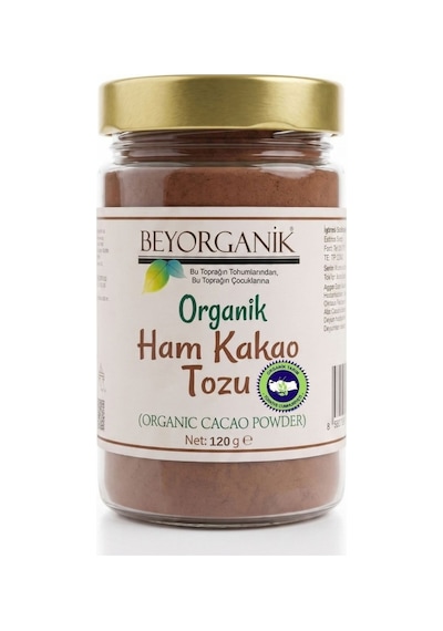 Organik Ham Kakao Tozu Pestisit Analizli 120 G