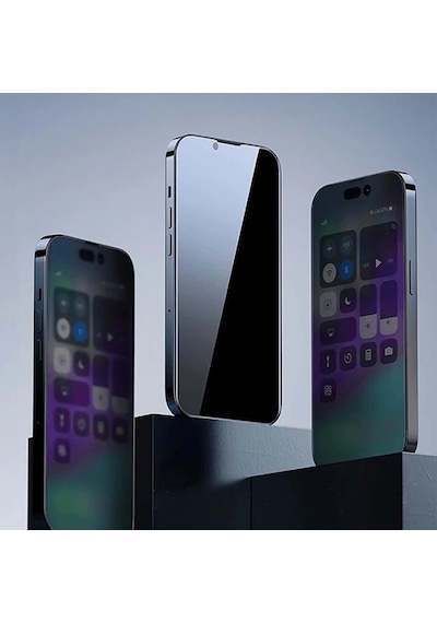 Baseus Crystal İphone 15 Plus Privacy Full Koruma Tempered Cam Ekran Koruyucu- 5775