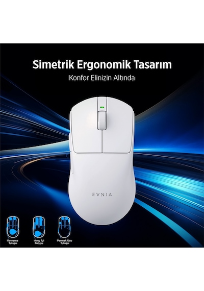 Philips EVNIA Serisi SPK9618 Kablosuz Bluetooth Dual Mod 26000DPI 6 Tuşlu Optik Oyuncu Mouse Siyah