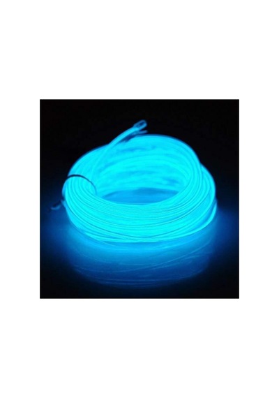 Trendlıfeoto 2 Metre Buz Mavi Araç Içi Torpido Ledi Renkli Ip Neon Ip Led Şerit Led Neon Ip Led Diğer