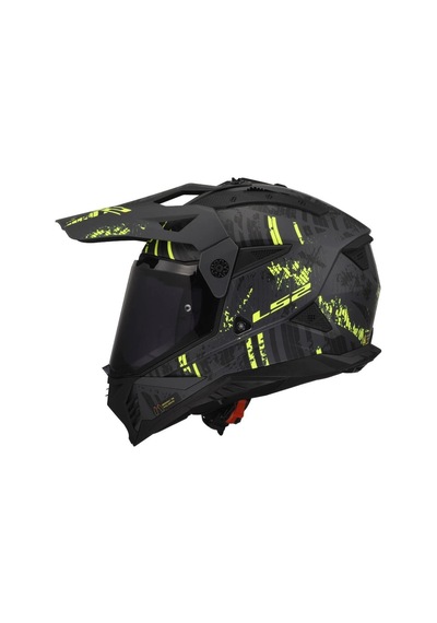 Ls2 Pıoneer 2 Crazy Matt Black Yellow Renkli
