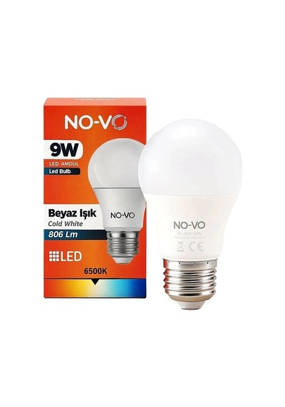 Özel Üretim 6500k Soğuk Beyaz Işık Tasarruflu Dayanıklı Parlak Beyaz Led Ampul 9w E27 Duy