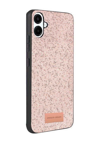 Onegif Samsung Galaxy A07 4g Bright Simli Kapak - Pembe