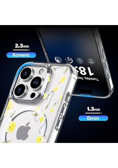 İphone 15 Pro Max İçin Flower Serisi Magsafe İle Uyumlu Göz Alıcı Ve Şık Tasarımlı Çiçek Desenli Silikon Kılıf Kapak Yellow, 15 Pro Max 6998 İphone 15 Pro Max İçin Flower Serisi Magsafe İle Uyumlu Göz Alıcı Ve Şık Tasarımlı Çiçek Desenli Silikon Kılıf Kapak Yellow, 15 Pro Max 6998