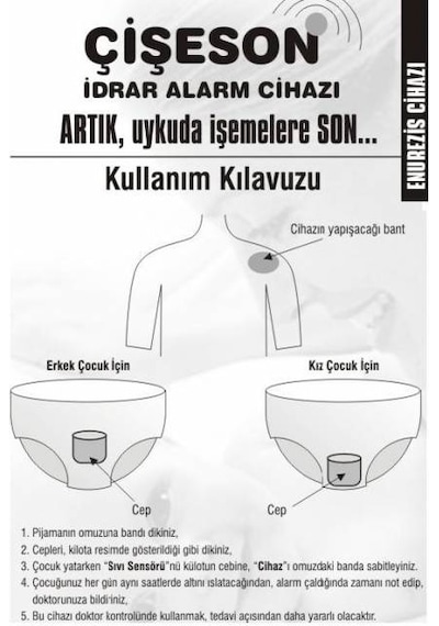 Enürezis Alarm Cihazı İdrar Alarm Cihazı