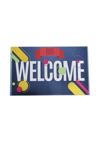 Welcome Baskılı Çift Taraflı Kauçuk Kapı Önü Paspası Diğer
