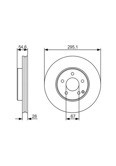 Mercedes E Serisi 211 E200 1.8 Kompressor 2002-2009 Bosch Ön Disk 295x28 2 Adet