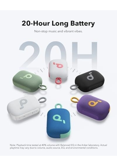Soundcore Select 4 Go Taşınabilir Bluetooth Hoparlör, Ip67 Su Geçirmez, 20 Saat Çalma Süresi, Beyaz - A31x1