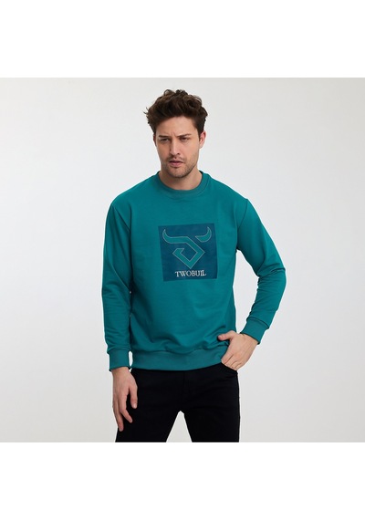 Twobull OSLO Erkek  Petrol Sweatshirt