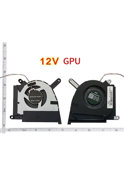 Asus Tuf Dash F15 Fx517z Serisi 2022 Notebook Gpu Fanı / Ver.2 R - 12v Siyah Soket