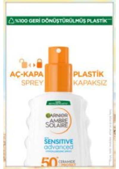 Garnier Sensitve Advanced Spray For Hassas Ciltler Spf50 150 Ml