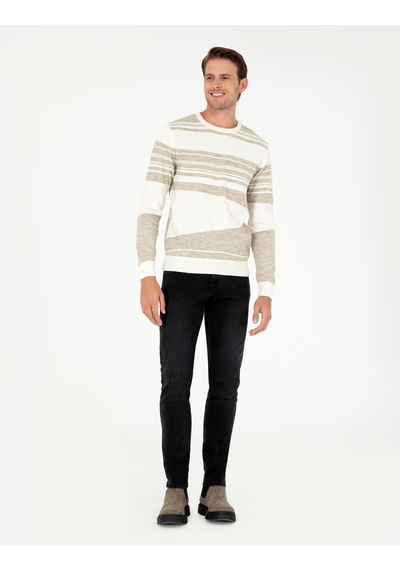 Pierre Cardin Erkek Kum Melanj Kazak /triko 50296418-vr123 Kum Melanj