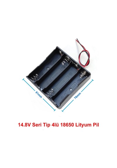 18650 4lü Pil Kutusu Seri 4 Adet 14.8v Seri Lityum Lion Batarya Yuvası Mobil Güç Kaynağı Powerbank