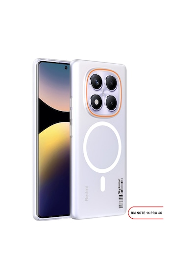Redmi Note 14 Pro 4g Magsafe Uyumlu Mat Sert Klein Kılıf Beyaz