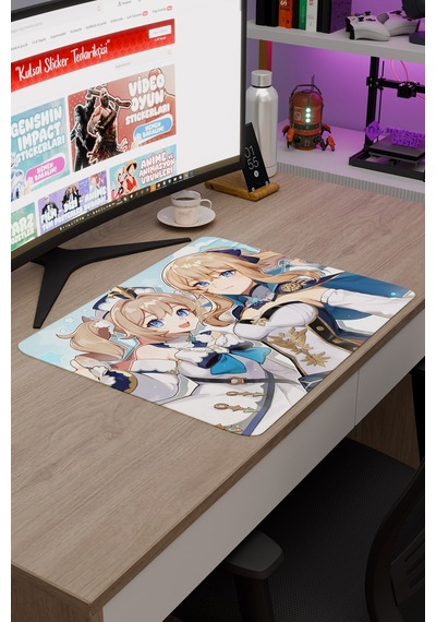 Barbara Genshin Impact Anime Gacha V2 - 48x40 Xl Gaming Mouse Pad Fare Altlığı
