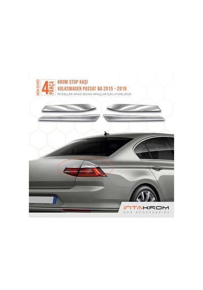 intakrom Volkswagen Passat B8 Krom Stop Kaşı - 2015 - 2019