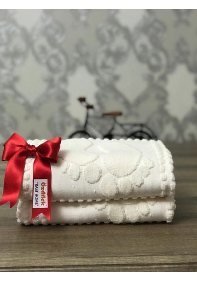 Banyo Ayak Havlusu 2'li Krem