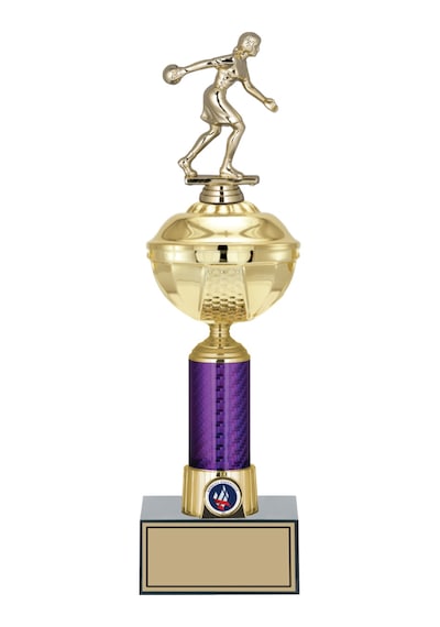 Odak Kupa - Figürlü Kupalar - Bowling Kadın Figürlü Kupalar Fg-059 C - 40 Cm Altın - Beyaz