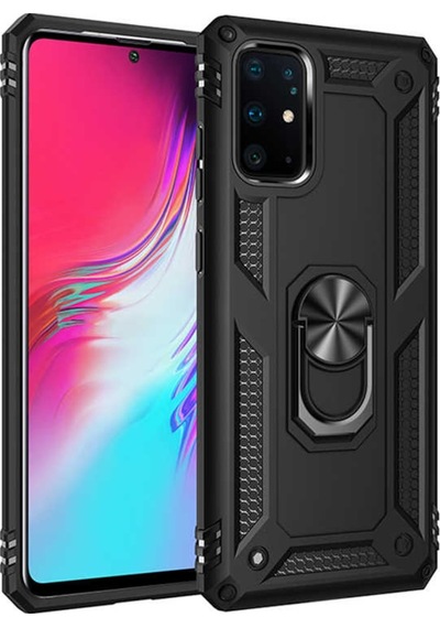 Samsung Uyumlu Galaxy S20 Plus Kılıf Zore Vega Kapak-Siyah