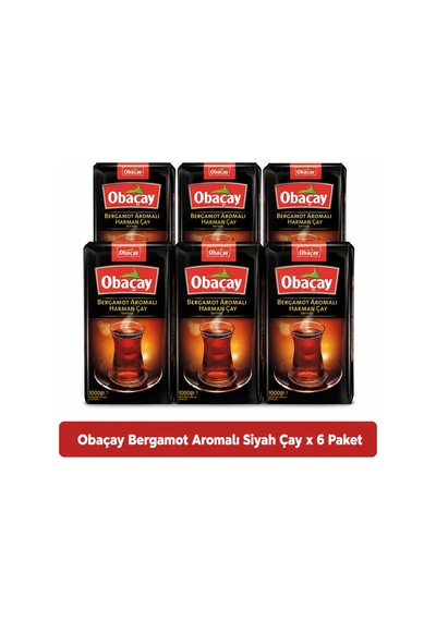 Bergamot Aromalı Siyah Çay 1 Kg X 6 Paket
