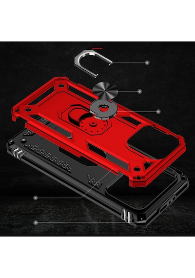 Apple Uyumlu iPhone İphone Uyumlu 13 Uyumlu Uzrm Vega Kılıf-siyah Siyah