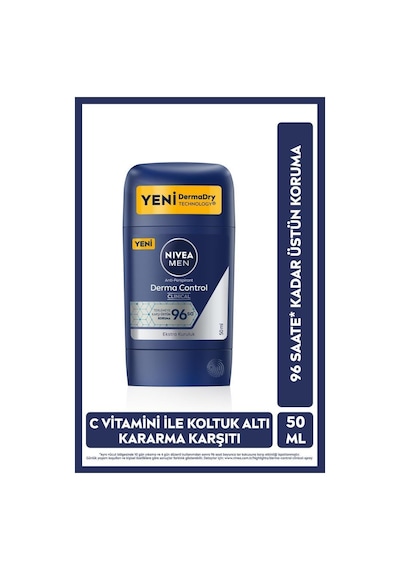 Nivea Men Clinical Derma Control Erkek Stick Deodorant 50 ML