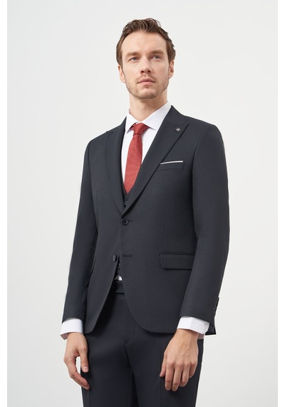 Morven Erkek Lacivert Poliviskon Basic Yelekli Jakar Desen Slim Fit Sivri Yaka Takım Elbise 25mc001019200 Lacivert Morven Erkek Lacivert Poliviskon Basic Yelekli Jakar Desen Slim Fit Sivri Yaka Takım Elbise 25mc001019200 Lacivert