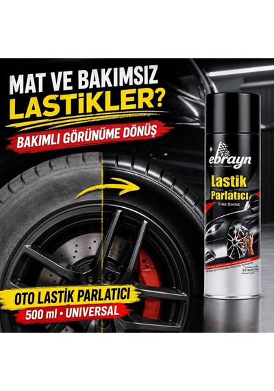 Tr Oto Lastik Ve Tampon Parlatıcı Sprey 500 Ml - Universal