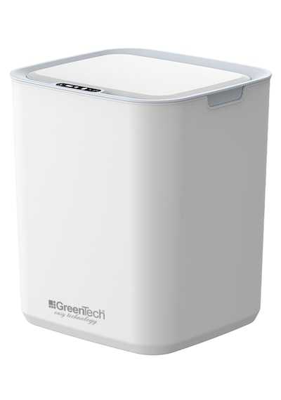 Greentech Sensörlü Şarjlı 22 Litre Çöp Kovası Şarj Edilebilir Lityum Pilli / Gt-sc05b Beyaz