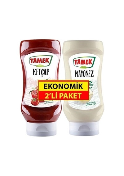 Tamek Ketçap Ve Mayonez 350 + 325 G - İkili Klasik Sos Seti
