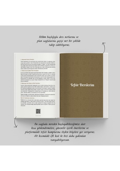 Tefsir Ajandası Normal Seri Lacivert Çok Renkli