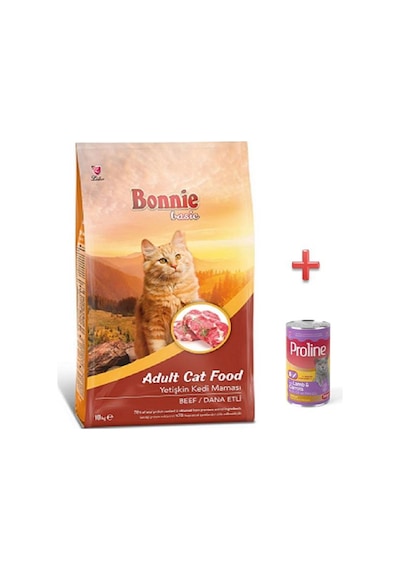 Bonnie Dana Etli Yetişkin Kedi Maması 10 KG + Konserve Mama