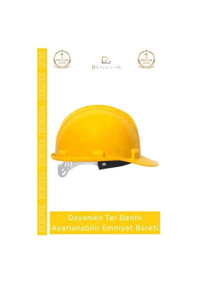 Baret Essafe Ce Belgeli Havalandırmalı Ekonomik Profesyonel İş Güvenliği Sarı Emniyet Bareti