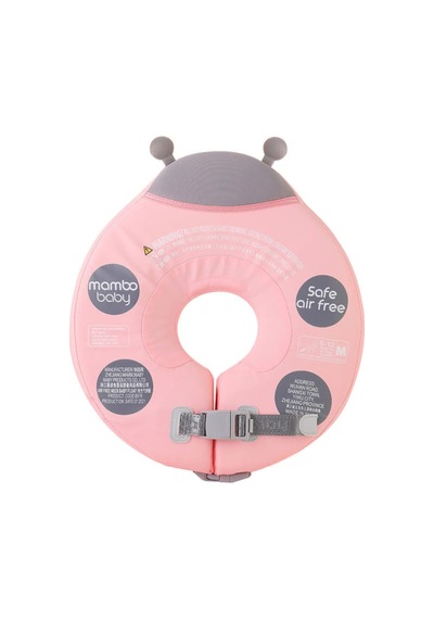 Mambobaby Emniyet Kemerli Bebek Yüzme Boyun Simidi Pembe 001