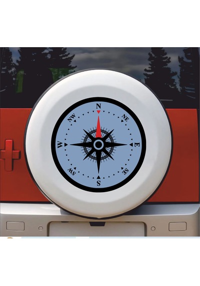 Pusula Sticker - Araba Oto Motosiklet Karavan Cam Sticker - 00390 40x40 Cm