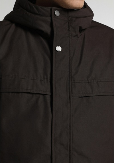 Colin's Colins Regular Fit Kapüşonlu Fermuarlı Astarlı Erkek Kahverengi Kaban Cl1083122 Q1.v1 Brw