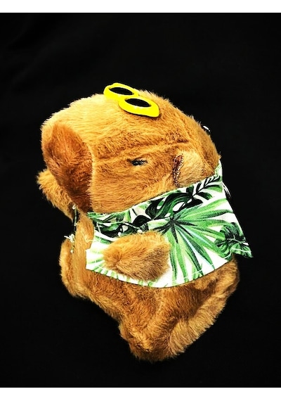 Dükkan Design Capybara Tatilde Peluş Anahtarlık Çok Renkli