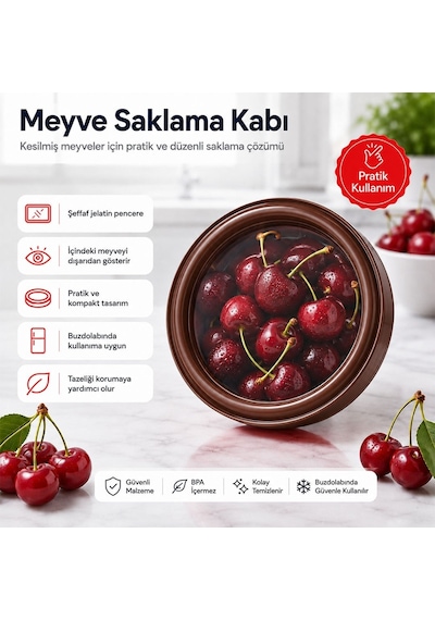 Sunup Sn-38872 Sebze Meyve Saklama Kabı Esnek Kapaklı Çok Renkli