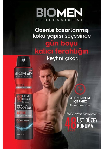 Biomen Active Erkek Sprey Deodorant 200 ML