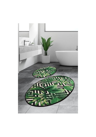 Chilai Home Tropıc Djt 2'Li Set Banyo Halısı Çok Renkli