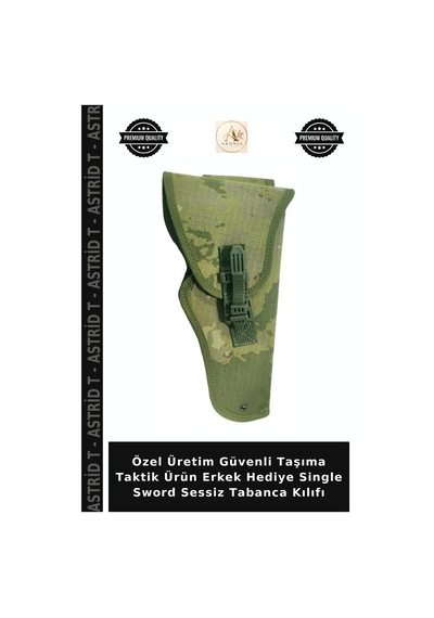 Özel Üretim Güvenli Taşıma Taktik Ürün Erkek Hediye Single Sword Sessiz Tabanca Kılıfı