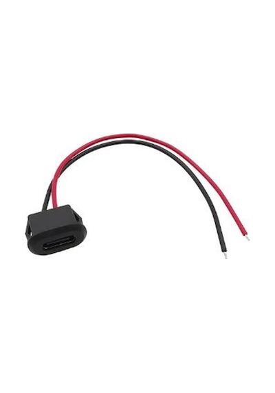 Usb Type-c Konnektör Siyah Jack Dişi Type-c Kablolu
