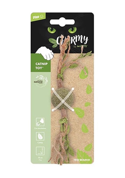 M-pets Charmy Brancy Yeşil Catnipli Kedi Oyuncağı 18 Cm 244-50158.01