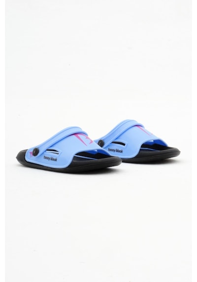 Tonny Black Poıli Taban Logolu Çocuk Unisex Mavi Terlik Tbacr896 Mavi