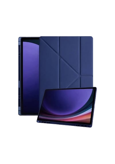 Samsung Galaxy Tab A11 Kalemlikli Mars Tablet Kılıfı - Lacivert Arka Kapak